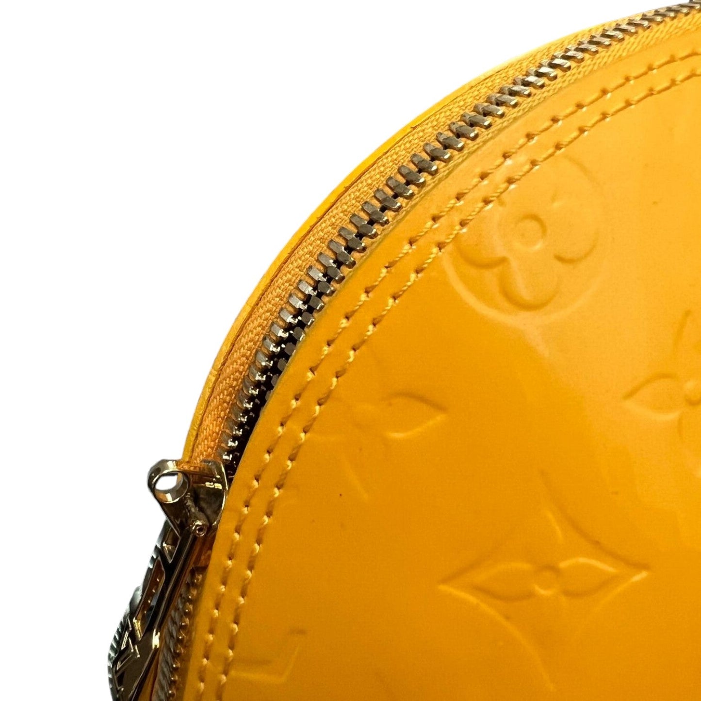 Louis-Vuitton Alma PM Vernis Patent Sunflower Yellow GHW