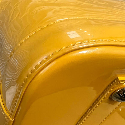 Louis-Vuitton Alma PM Vernis Patent Sunflower Yellow GHW