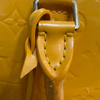 Louis-Vuitton Alma PM Vernis Patent Sunflower Yellow GHW