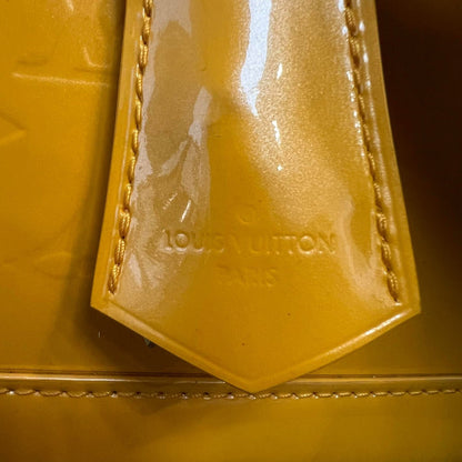 Louis-Vuitton Alma PM Vernis Patent Sunflower Yellow GHW