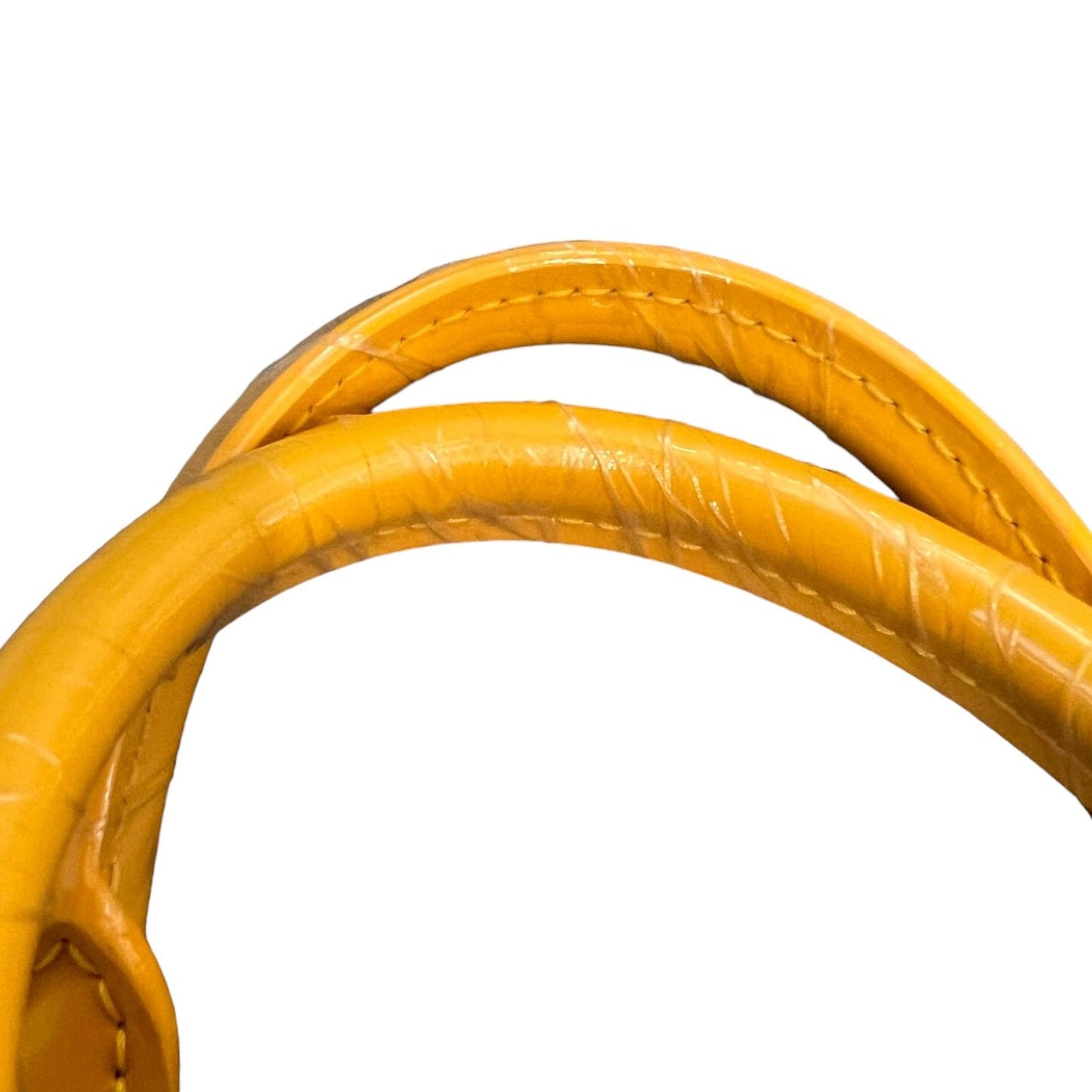 Louis-Vuitton Alma PM Vernis Patent Sunflower Yellow GHW