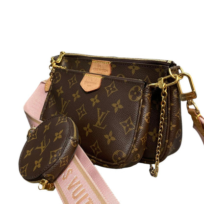 Louis-Vuitton Multi Pochette Pink Strap GHW