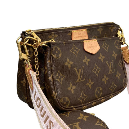 Louis-Vuitton Multi Pochette Pink Strap GHW