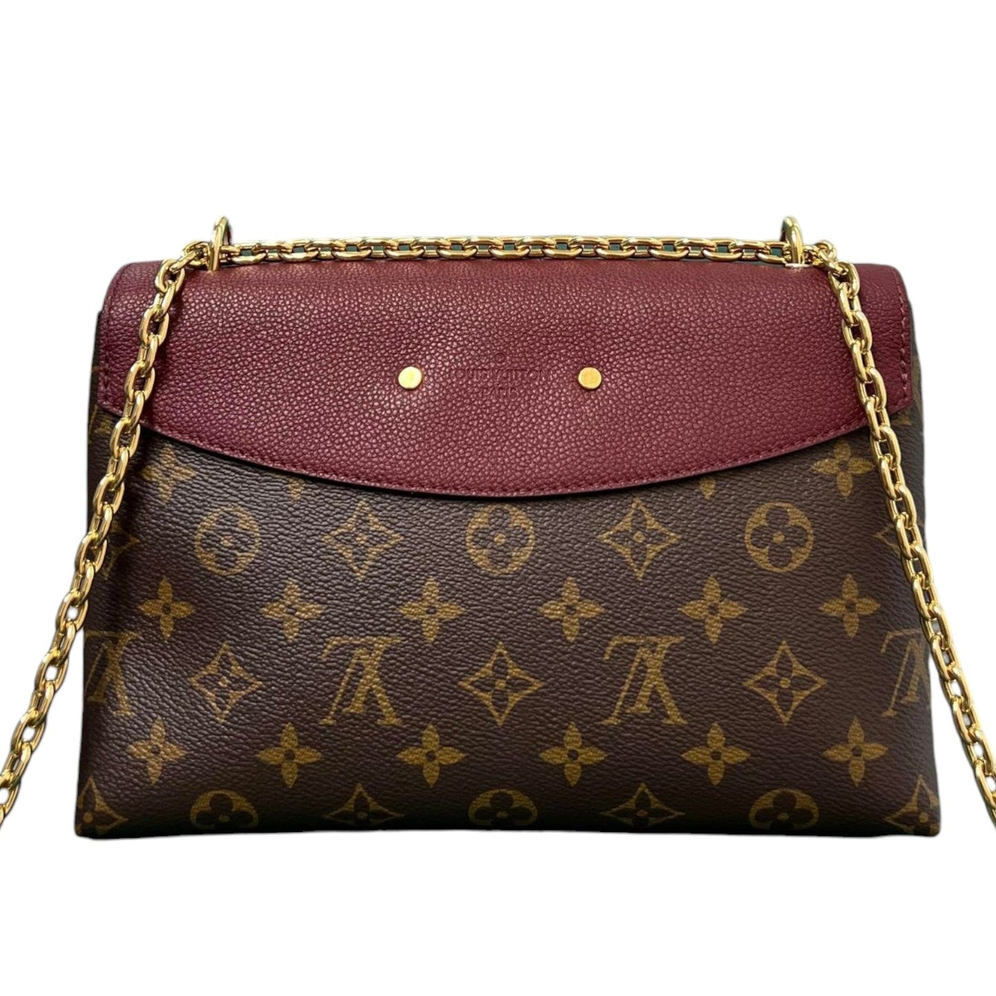 Louis-Vuitton Saint Placide Monogram Burgundy GHW