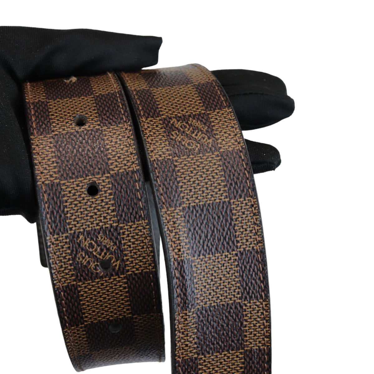 Louis-Vuitton Inventeur Reversible Belt Damier Ebene Size 90