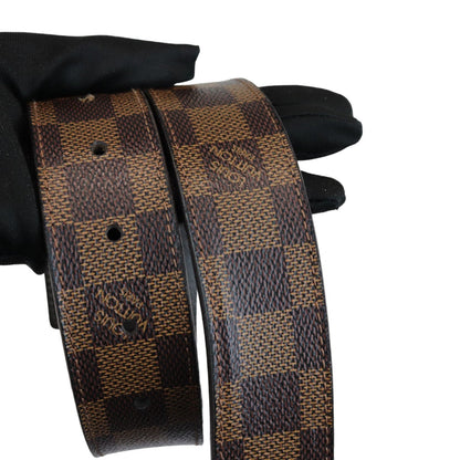 Louis-Vuitton Inventeur Reversible Belt Damier Ebene Size 90