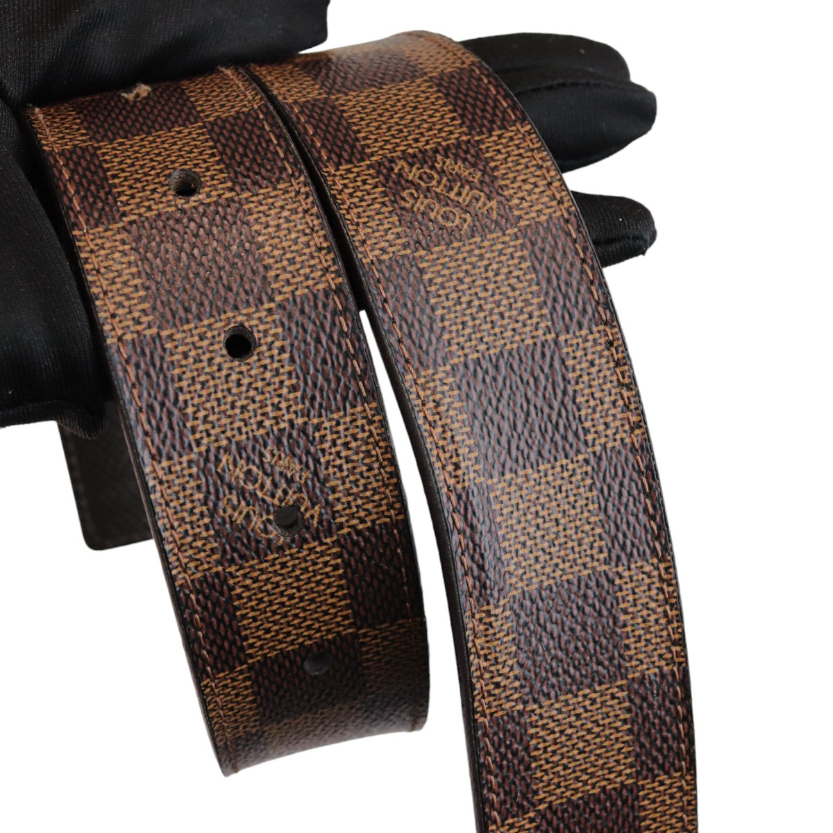 Louis-Vuitton Inventeur Reversible Belt Damier Ebene Size 90