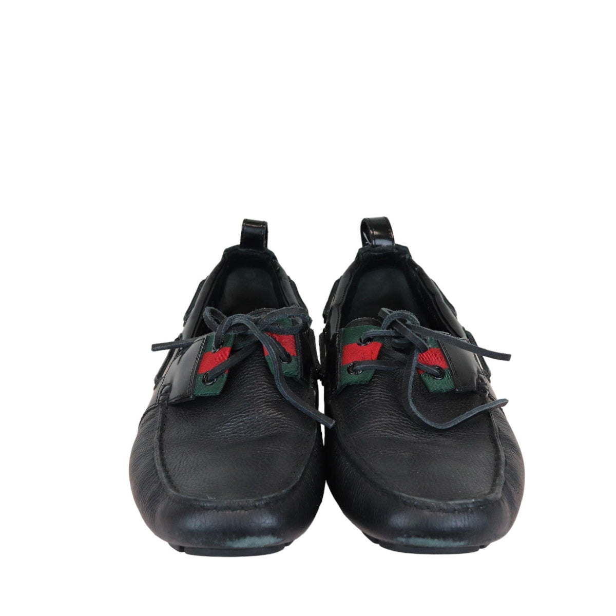 Gucci Flats Casual Shoe Leather Black Size 8.5 Men