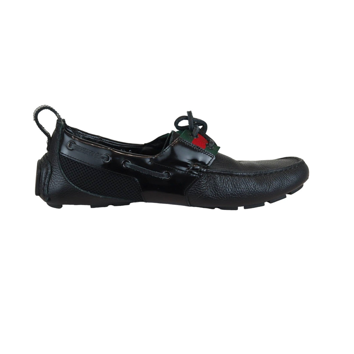 Gucci Flats Casual Shoe Leather Black Size 8.5 Men