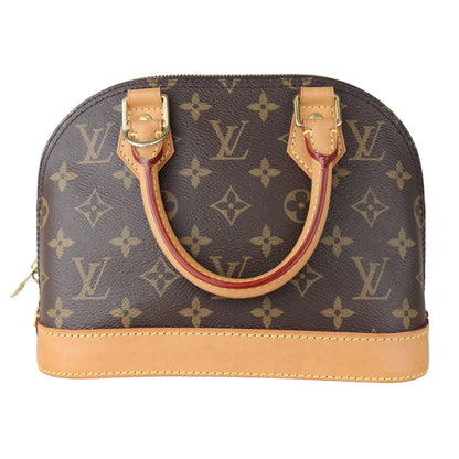 Louis-Vuitton Alma BB Monogram Canvas Brown GHW