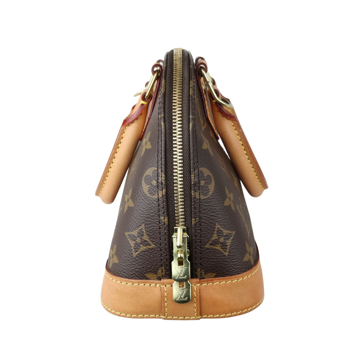 Louis-Vuitton Alma BB Monogram Canvas Brown GHW