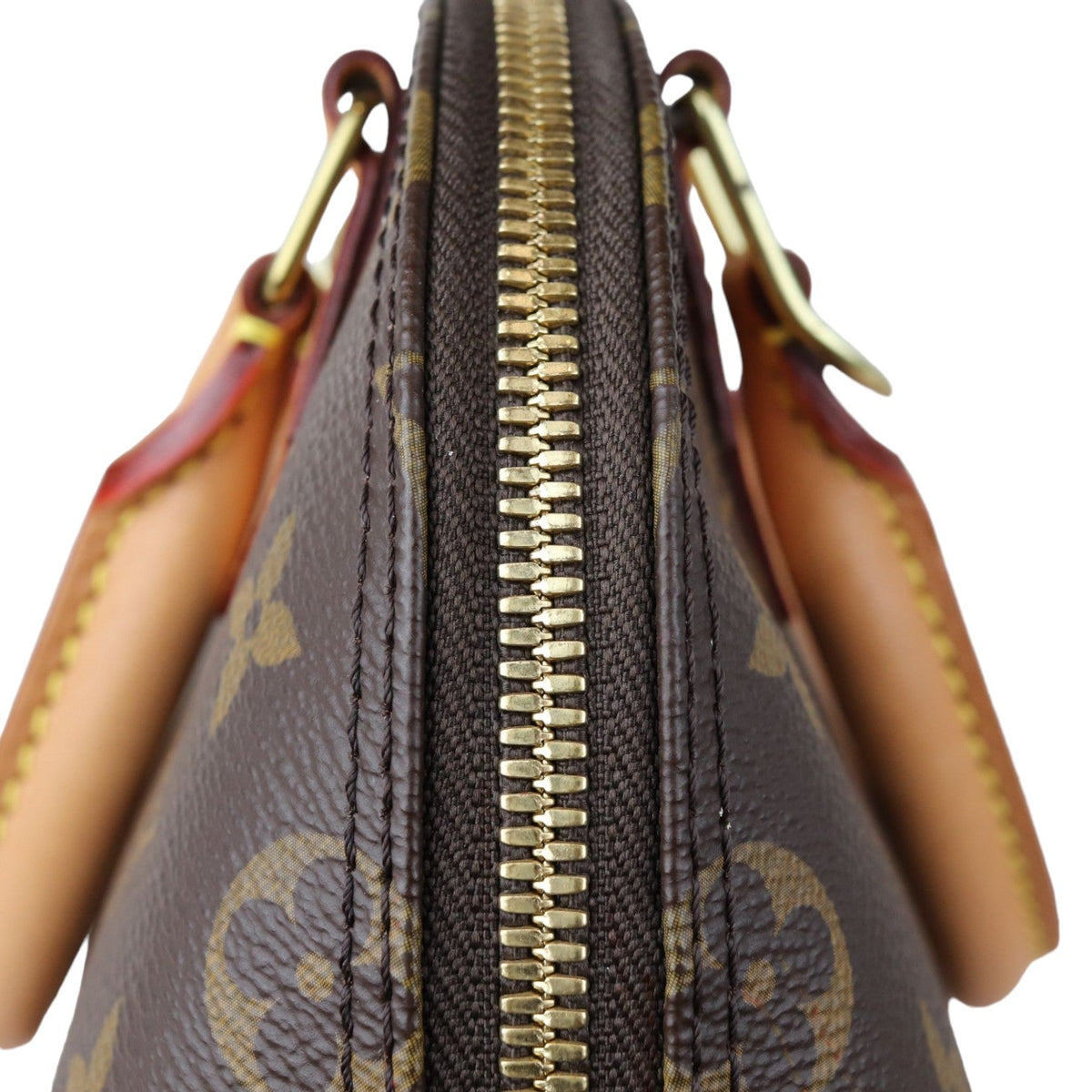 Louis-Vuitton Alma BB Monogram Canvas Brown GHW