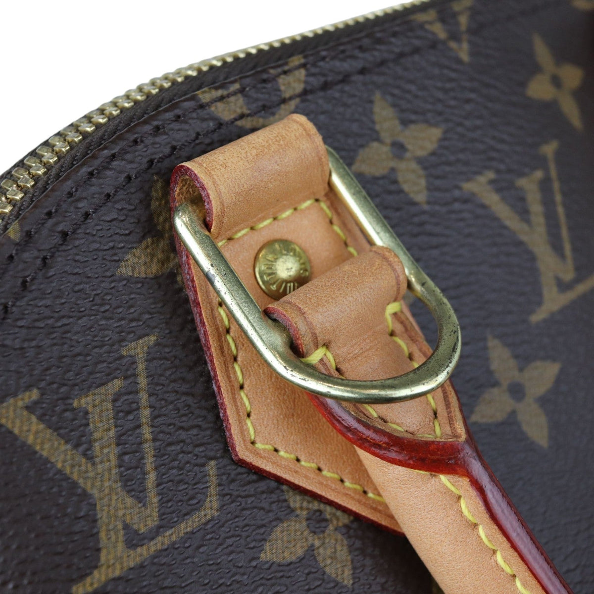 Louis-Vuitton Alma BB Monogram Canvas Brown GHW