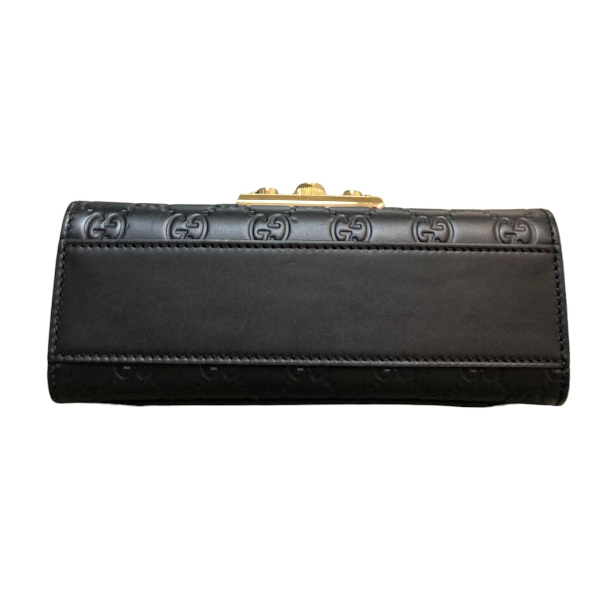 Gucci Padlock Shoulder Bag Small Guccissima Black GHW
