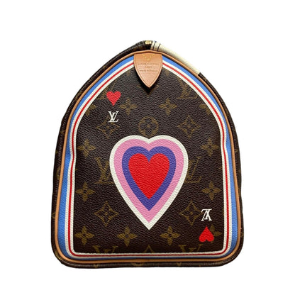 Louis-Vuitton Game on Speedy Bandouliere 30 Monogram Brown GHW