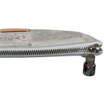 Louis-Vuitton Pouch Bag Set Damier Salt Stone Grey SHW