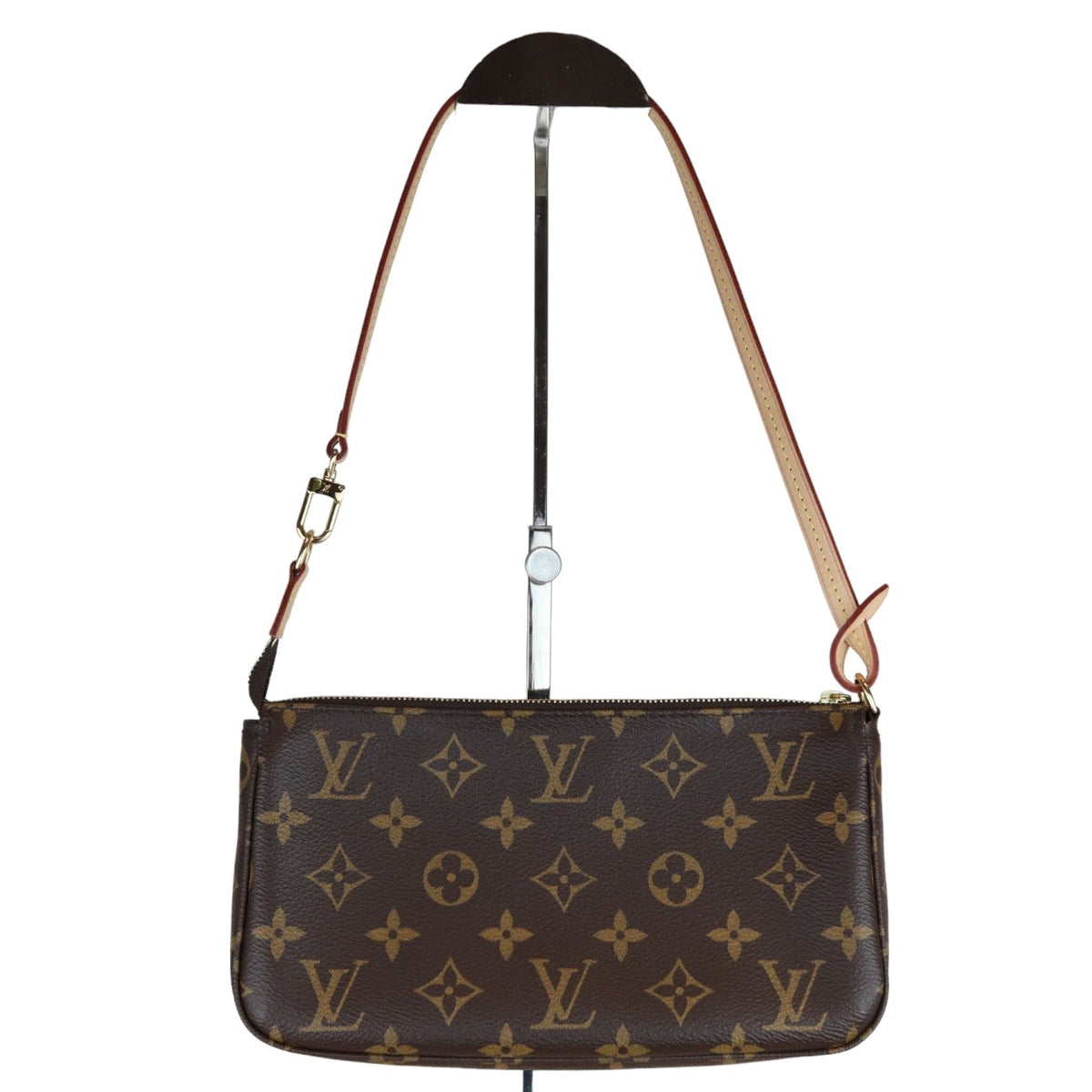 Louis-Vuitton Pochette Accessories Monogram Canvas Brown GHW