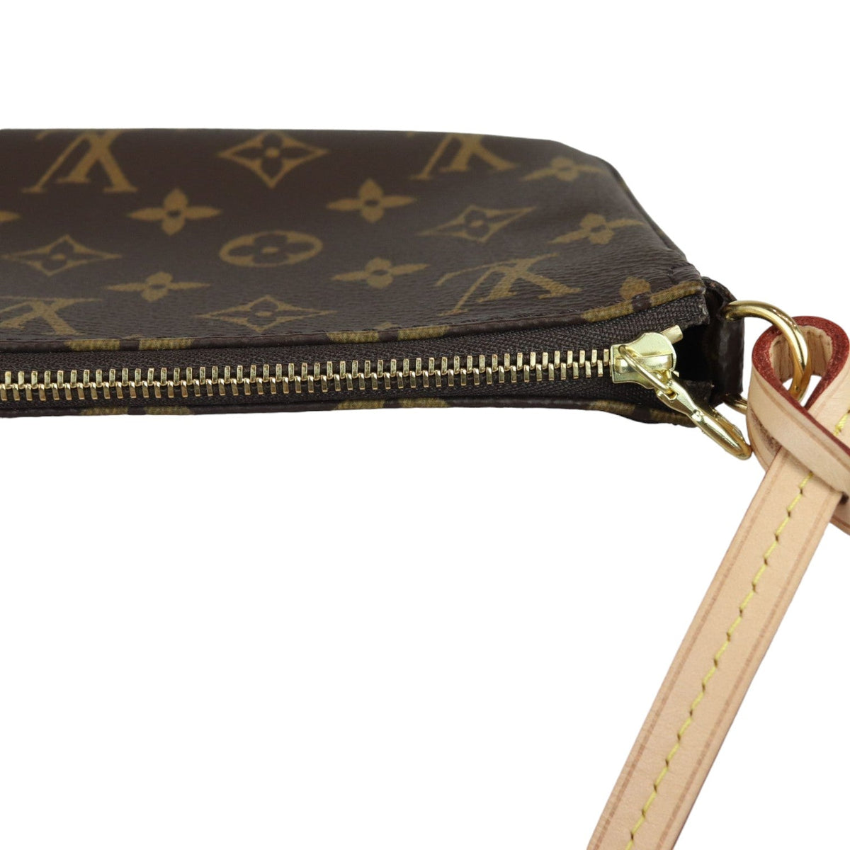 Louis-Vuitton Pochette Accessories Monogram Canvas Brown GHW