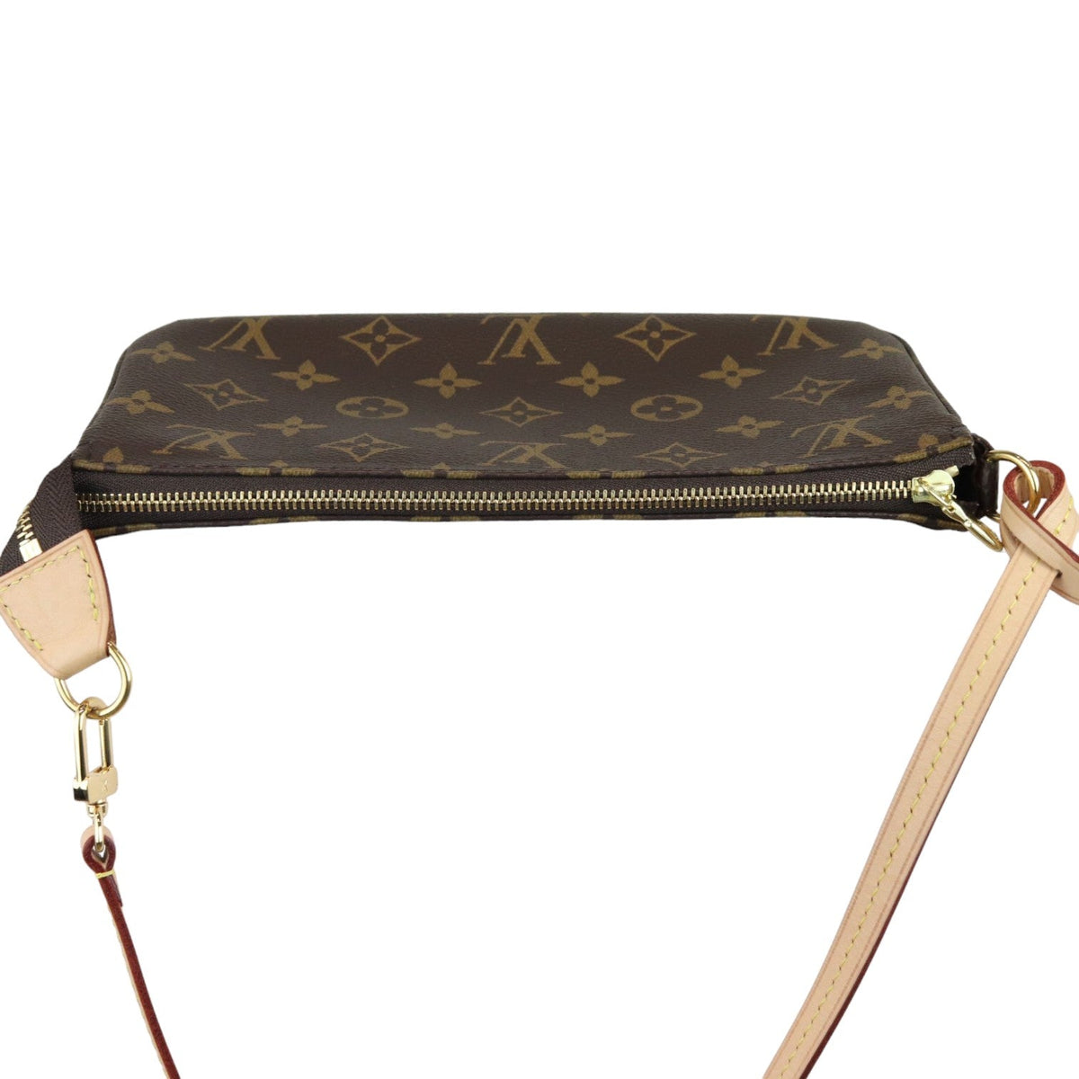 Louis-Vuitton Pochette Accessories Monogram Canvas Brown GHW