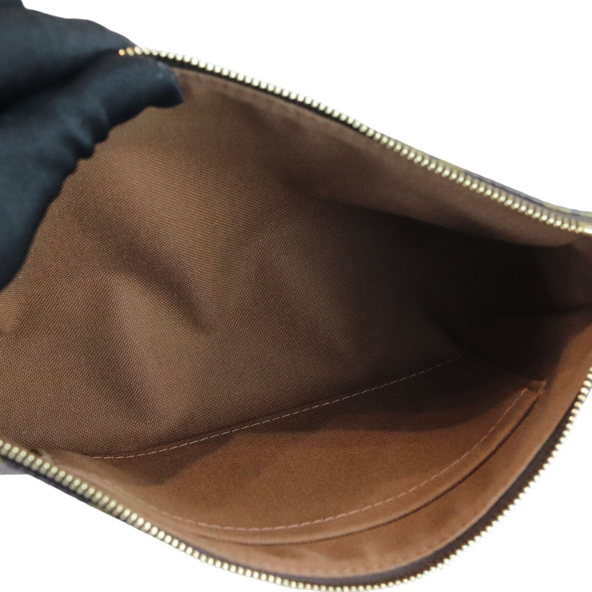 Louis-Vuitton Pochette Accessories Monogram Canvas Brown GHW