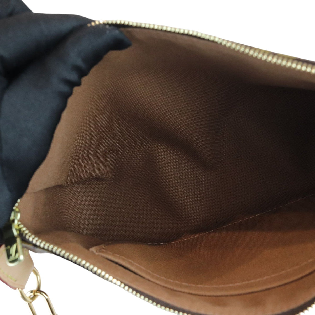 Louis-Vuitton Pochette Accessories Monogram Canvas Brown GHW