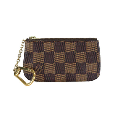 Louis-Vuitton Key Pouch Damier Ebene Brown GHW