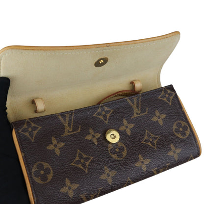 Louis-Vuitton Twin Pochette PM Monogram Brown GHW