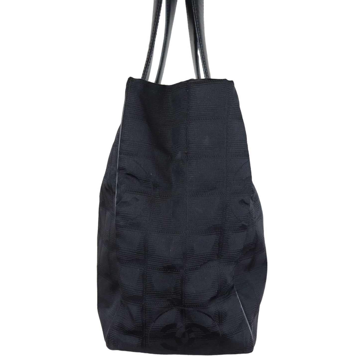 Travel Line Tote Medium Nylon Black GHW