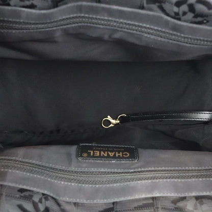 Travel Line Tote Medium Nylon Black GHW