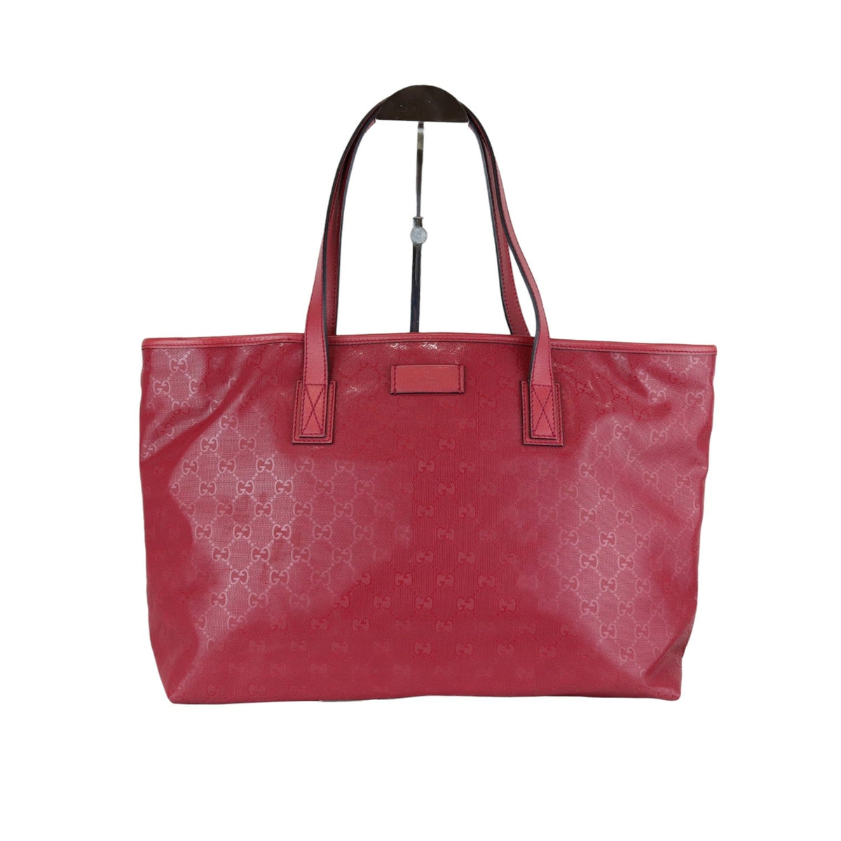 Gucci Zippered Shopping Tote Medium Imprime Monogram Pink
