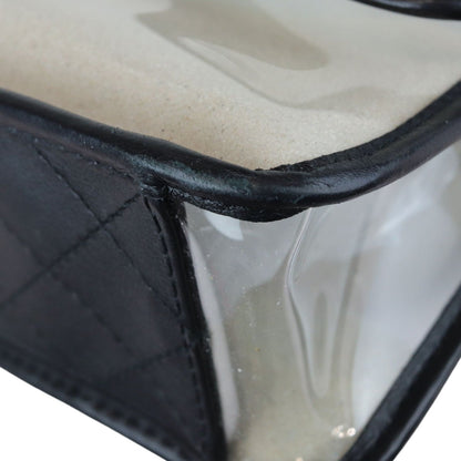 Sand By The Sea Flap Medium Lambskin PVC Black GHW