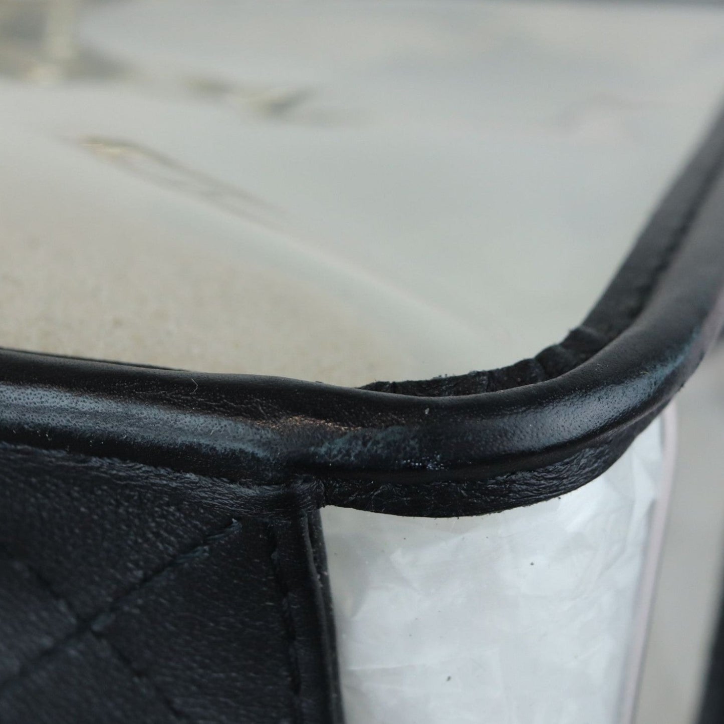 Sand By The Sea Flap Medium Lambskin PVC Black GHW
