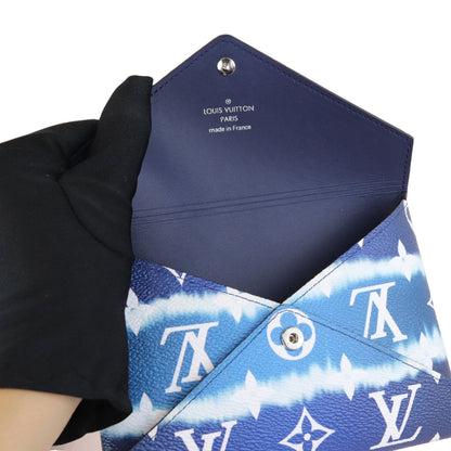 Louis-Vuitton Kirigami Pochette Monogram Escale Blue White SHW