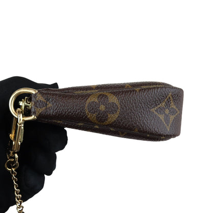 Louis-Vuitton Pochette Accessories Mini Monogram Brown GHW
