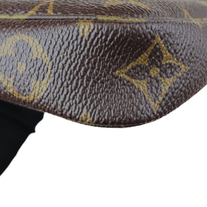 Louis-Vuitton Pochette Accessories Mini Monogram Brown GHW