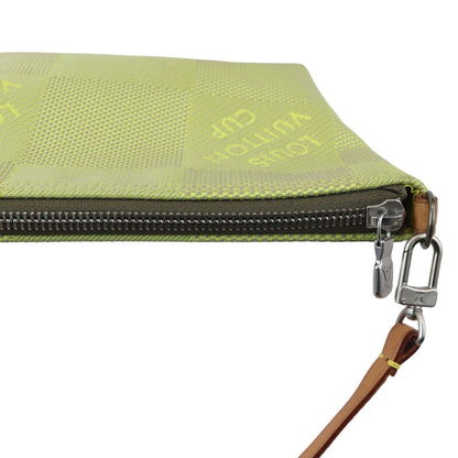 Louis-Vuitton Pochette Vintage Accessories Volunteer Damier Yellow SHW