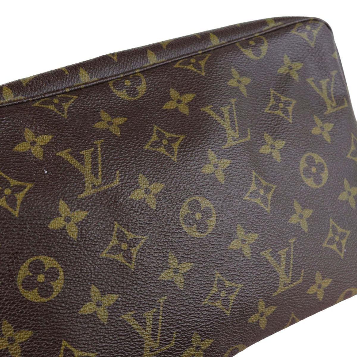 Louis-Vuitton Toilette 28 Monogram Trousse Brown