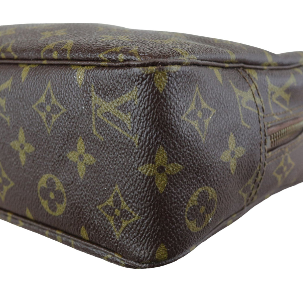 Louis-Vuitton Toilette 28 Monogram Trousse Brown