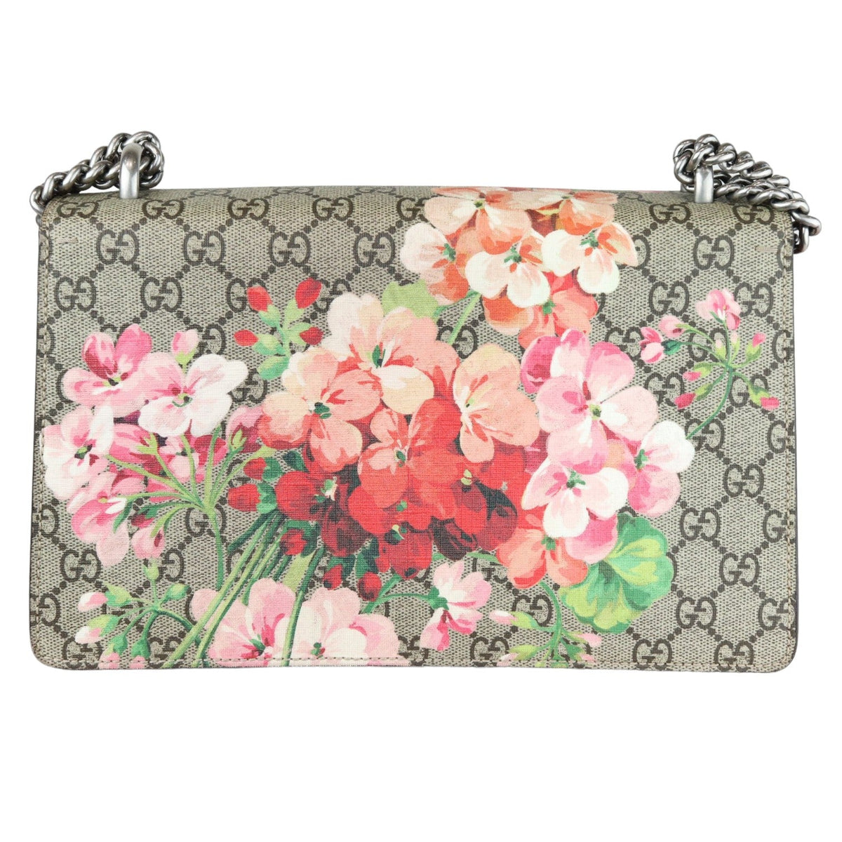 Gucci Dionysus Shoulder Small GG Supreme Monogram Blooms Beige SHW