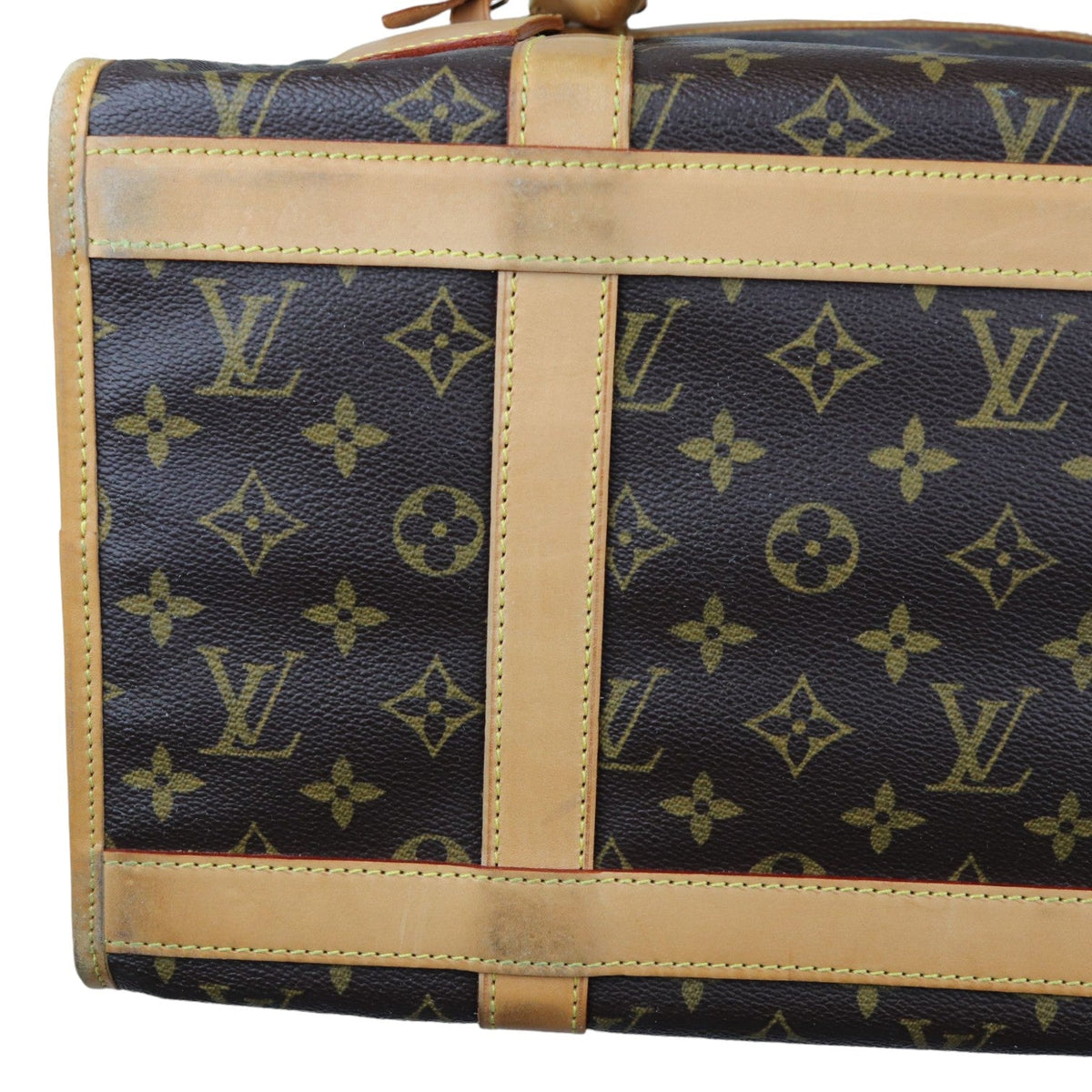 Louis-Vuitton Sac Chien 40 Pet Carrier Monogram Brown GHW