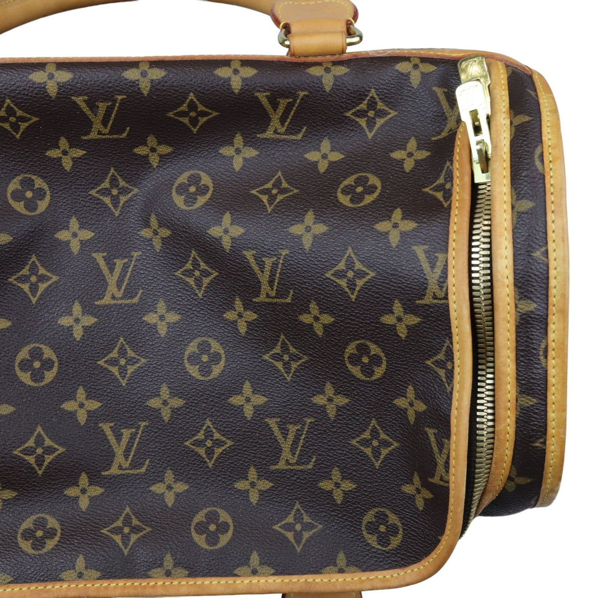 Louis-Vuitton Sac Chien 40 Pet Carrier Monogram Brown GHW