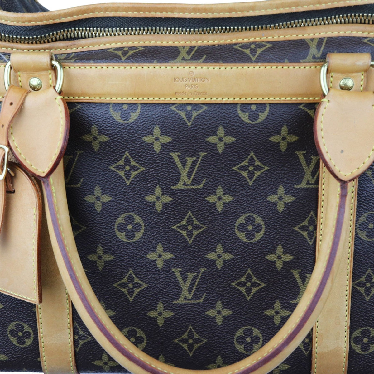 Louis-Vuitton Sac Chien 40 Pet Carrier Monogram Brown GHW