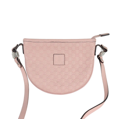 Gucci Kids Crossbody Bag Microssima GG Leather Pink SHW