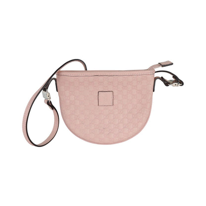Gucci Kids Crossbody Bag Microssima GG Leather Pink SHW