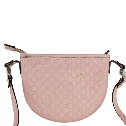 Gucci Kids Crossbody Bag Microssima GG Leather Pink SHW