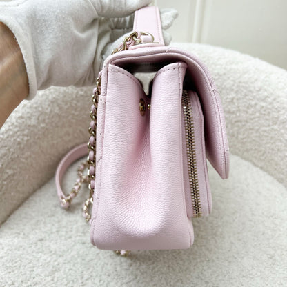 Chanel Small Business Affinity Flap in 22P Light Pink Caviar and LGHW