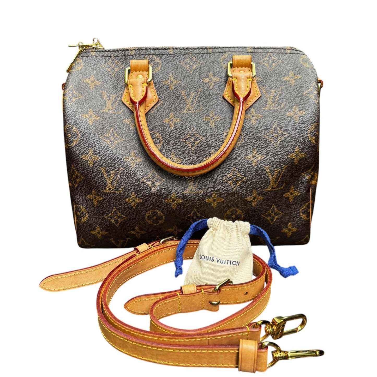 Louis-Vuitton Speedy Bandouliere 25 Monogram Brown GHW