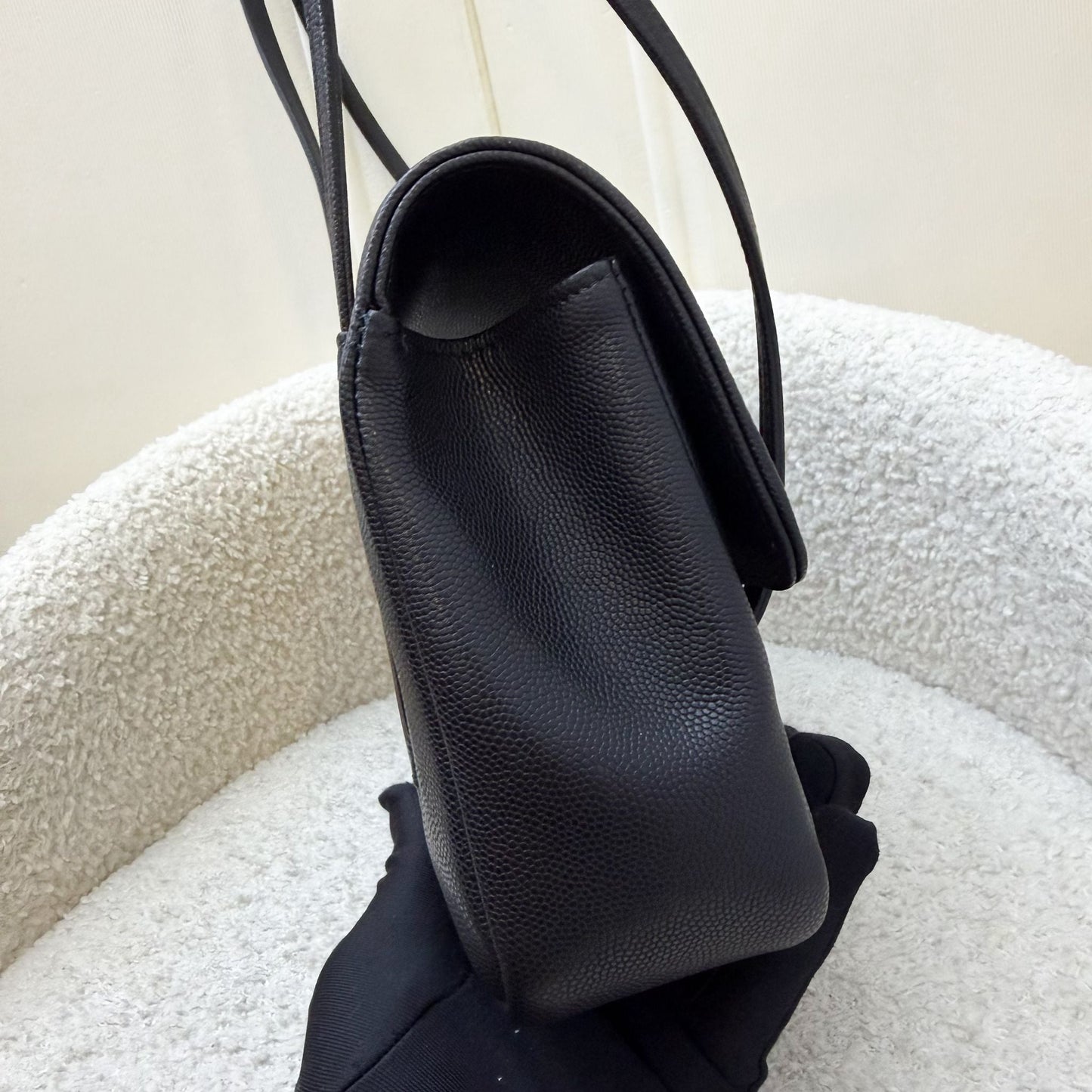 Chanel 26P Preppy Coco Small Flap Bag in Black Caviar and GHW (Model: AS6130)