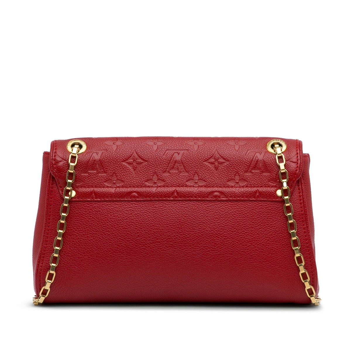 Red Louis Vuitton Monogram Empreinte Saint Germain PM Shoulder Bag