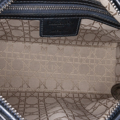 Medium Crinkled Calfskin Cannage Lady Dior